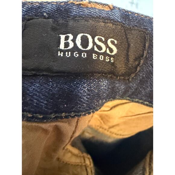 BOSS Hugo Boss Regular Fit Stretch Jeans Men’s 38x30 Blue Denim Designer - Picture 3 of 8